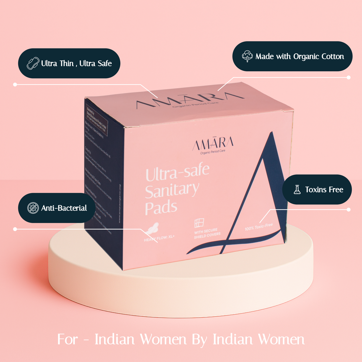 Ultra-Safe Sanitary Pads – XL+ (Heavy Flow)